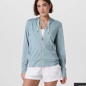 Light Blue Halo Dreamknit Vuori Zip Up Hoodie